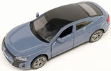 Mașină model metalic precisă 1:44 Audi E-Tron GT cu amortizoare și uși care se deschid