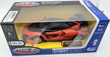 Mașină model metalică precisă 1:32 McLaren Senna Power Up cu deschidere trageți înapoi ușile capacului și portbagajului lumină și sunet la apăsarea capacului sau la deschiderea ușii