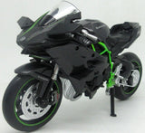 Метален Точен Модел Мотор 1:12 Kawasaki Ninja H2r С Амортисьори Julia