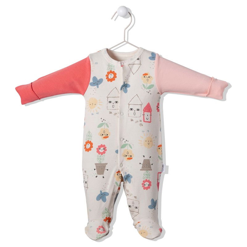 T3075 Гащеризон Jolly Good Екрю 3-6M/68Cm --- BebeMama