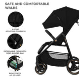 Kinderkraft Trig 3 Бебешка Количка Onyx Black