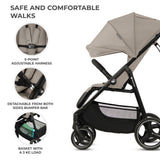 Carucior pentru copii Kinderkraft Trig 3 Stone Beige