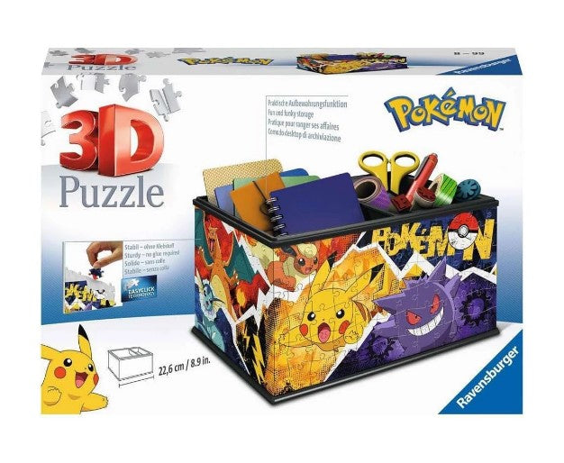 Ravensburger - 3D Пъзел 216 Ел. - Кутия За Съхранение Покемон