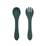 709817 Прибори Силикон Misty Green 6M+ --- BebeMama