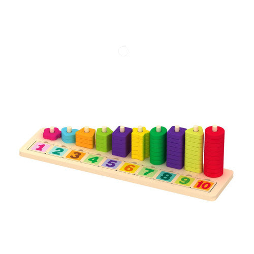 Sortator cu numere și forme geometrice 1-10