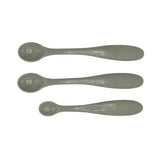 Set de lingurițe pentru înțărcare Difrax pentru hrana bebelușilor, 3 buc./pachet - Argilă