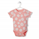 T3043 Боди Cute Daisy Розов 6-9M/74Cm --- BebeMama