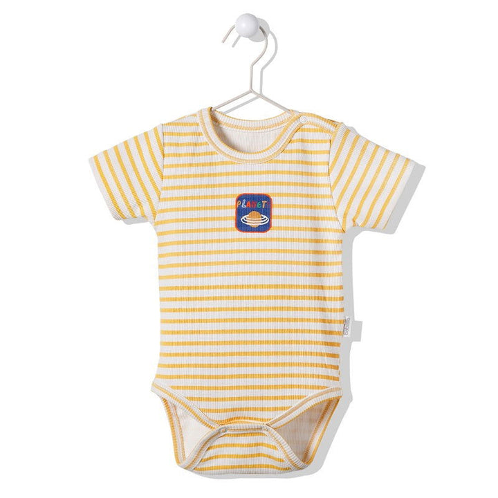 T3105 Боди Sky Ball Жълт 6-9M/74Cm -  -  - BebeMama
