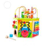 Голяма Дървена Детска Дидактическа Играчка - Хексостен