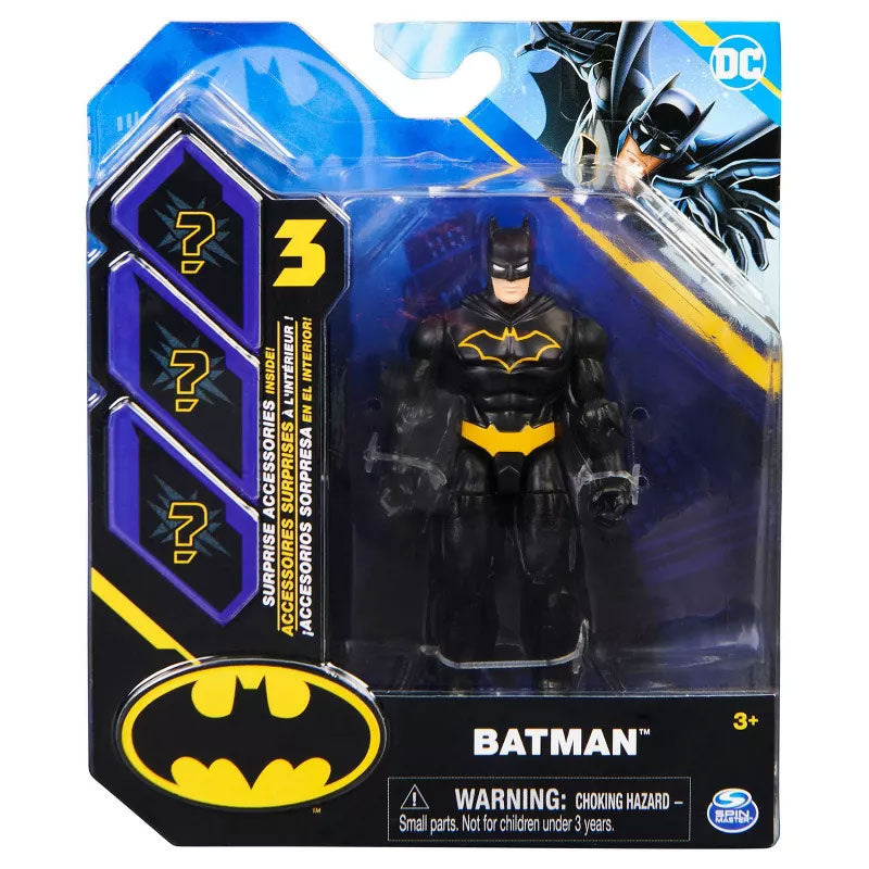 Figura 4 hüvelykes Batman Black Yellow Spin Master