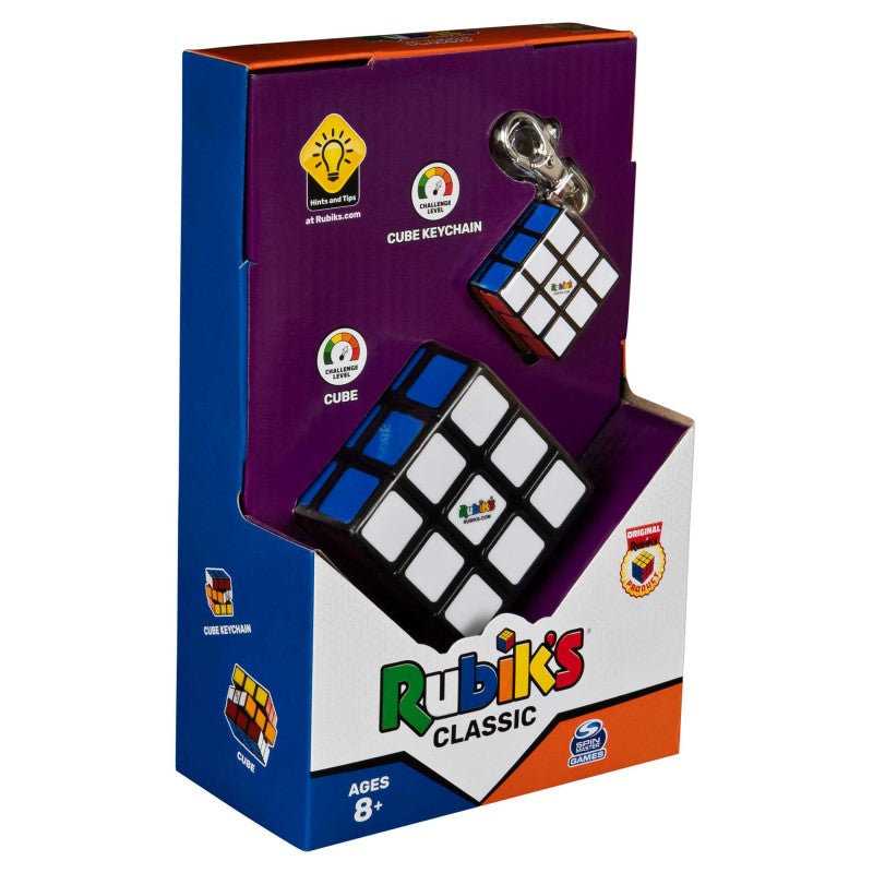 Сет Classic Кубче 3х3 И Ключодържател Spin Master