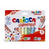 Stamperello Pecsételő Filctoll Készlet 12 Színben Carioca