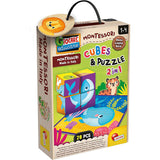 Montessori Legno Cubes And Puzzle Lisciani
