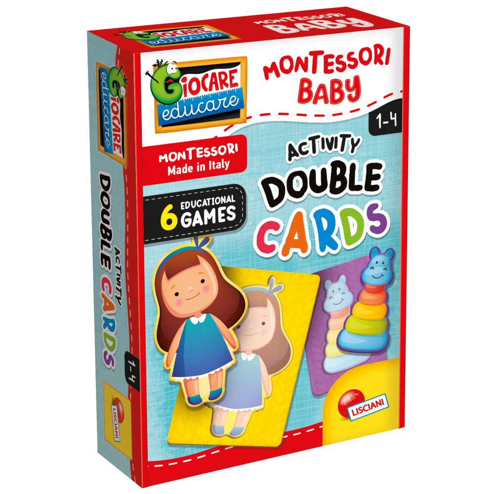 Montessori Baby Activity Double Cards Lisciani