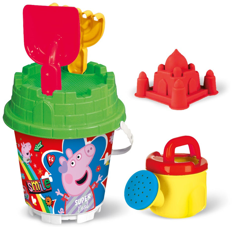 Găleată cu stropitoare și poartă. Peppa Pig 35X19X19