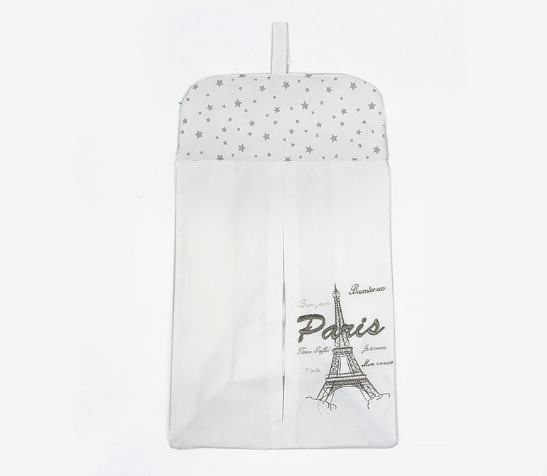 Geanta pentru scutece Bambino Casa Paris Bianco