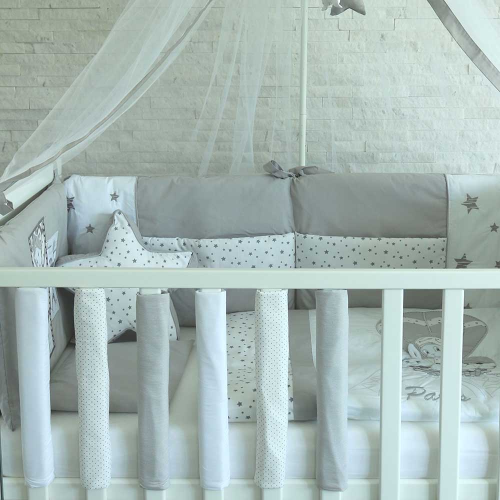 Протектори За Решетка Bambino Casa Grigio Dots