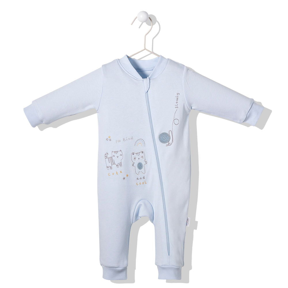 T2977 Гащеризон Cute And Cool Син 9-12M/80Cm --- BebeMama