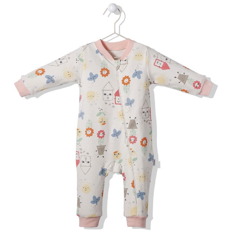 T3126 Гащеризон Jolly Good Екрю 9-12M/80Cm --- BebeMama