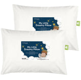 Pernă ergonomică pentru copii 33X46cm albă 2 buc Keababies