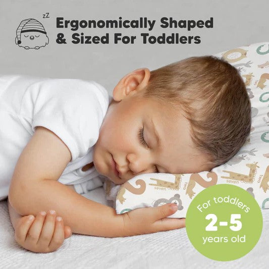 Pernă ergonomică pentru copii 33X46cm Wild 123 Keababies