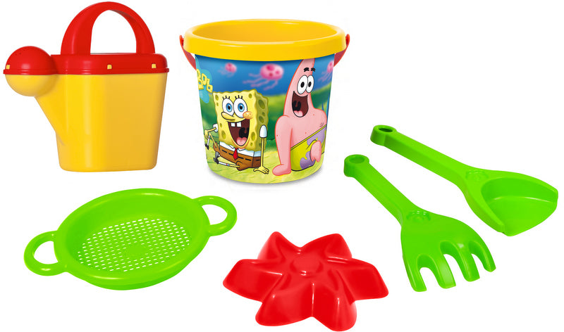 Găleată Spongebob cu imprimeu IML, cu stropitoare și sită El. 28x19x14