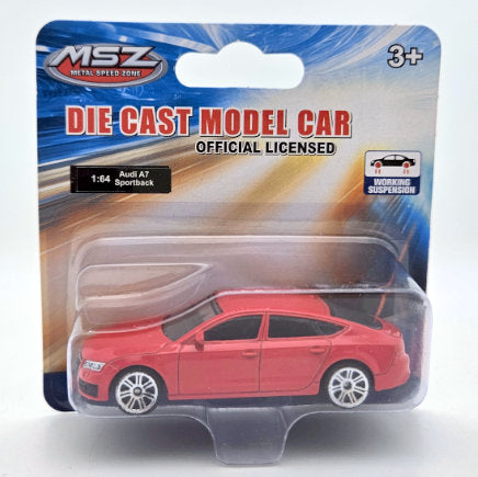Mașină model metalic precisă 1:64 Audi A7 cu amortizoare