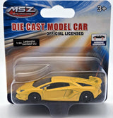 Mașină model metalic precisă 1:64 Lamborghini SVJ cu amortizoare