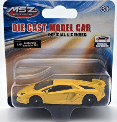 Mașină model metalic precisă 1:64 Lamborghini SVJ cu amortizoare