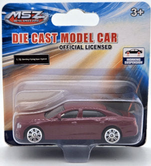 Mașină model metalic precisă 1:70 Bentley Flying Spur Hybrid cu amortizoare