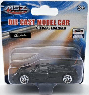 Mașină model metalic precisă 1-64 Pagani Utopia 2023 cu amortizoare