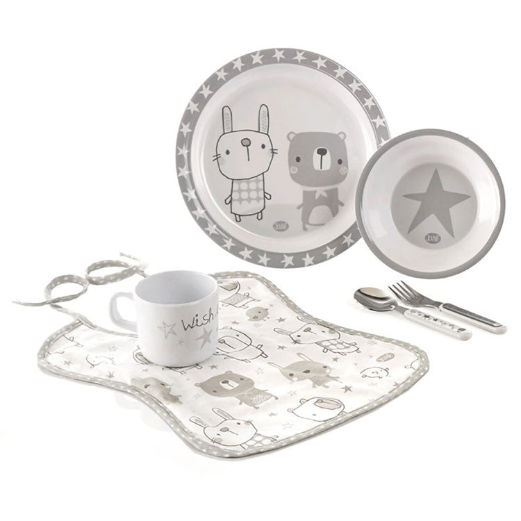 Set de hrănire T01 cu 6 piese, formă de stea