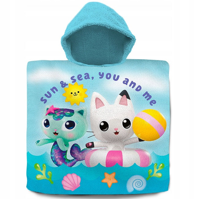 Gabby Babaháza Fürdőlepedő Poncsó 60x120 cm Kids Licensing