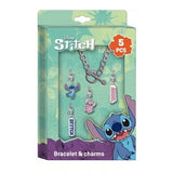 Stitch Метална Гривна С 5 Талисмана Kids Licensing