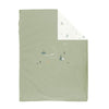 Одеяло За Люлка Trex 80x100 White Green Bimbidreams