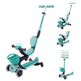 Тротинетка 5 В 1 Globber Baby Learn 360° Flash Lights - Мента