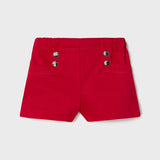 Pantaloni scurți din satin roșii 24