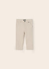 Pantaloni formali din in bej 18