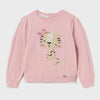 Pulover Jacquard Roz 36