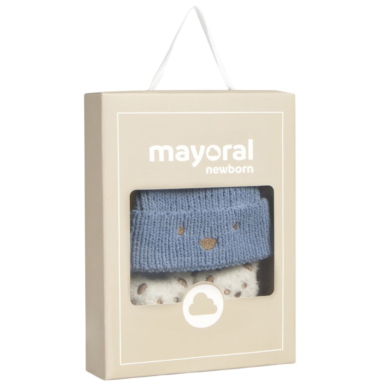 Сет Шапка И Чорапи Син Мат 6m Mayoral