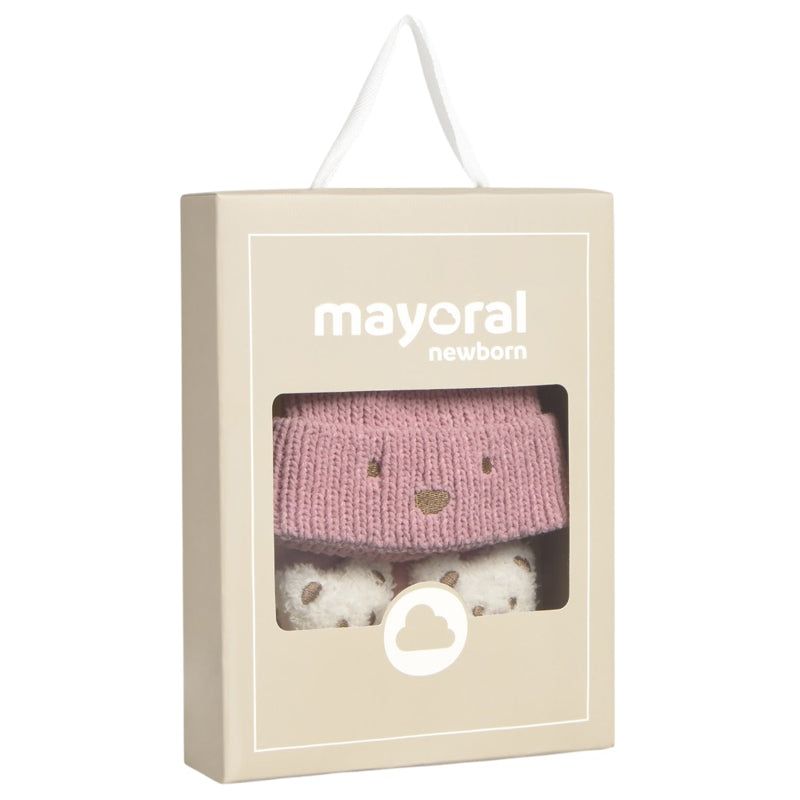 Сет Шапка И Чорапи Розов 0m Mayoral