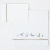 K KT Ágynemű 3db Trex Bölcsőhöz 50x80 White Green Bimbidreams