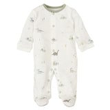 Kezeslábas 0-1m Trex White Green Bimbidreams