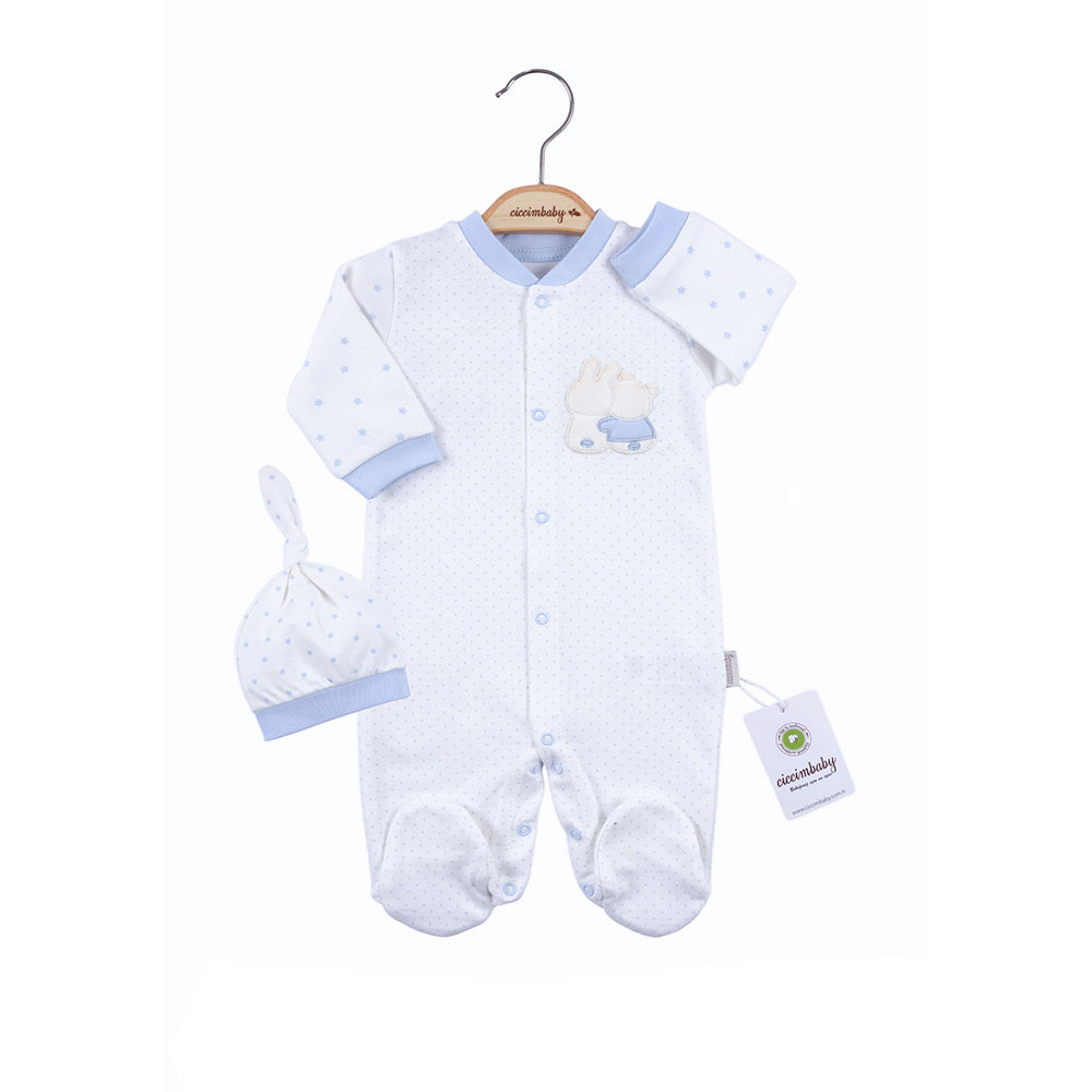 Гащеризон С Шапка Син 9м. Ciccim Baby