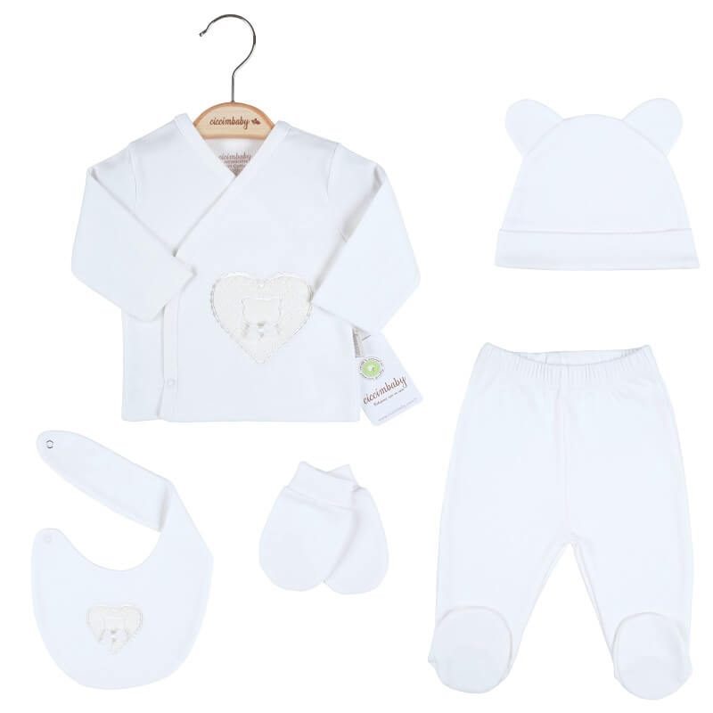 U4745 К Кт За Изписване Сърце Екрю 5 Ч Ciccim Baby