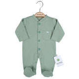 U4780 Overál gombokkal, zöld, 3hó, Ciccim Baby