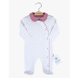 U4844 Ciccim Baby Rózsás kezeslábas, 3 hó