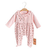 U4901 Virágos és rózsaszín kezeslábas, 1 M, Ciccim Baby