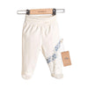 U4935 Ританки Екрю Със Сини Цветя 1 М Ciccim Baby