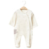 U5097 Mobilcsillagos bézs színű rugdalózó 3 hónapos korig Ciccim Baby